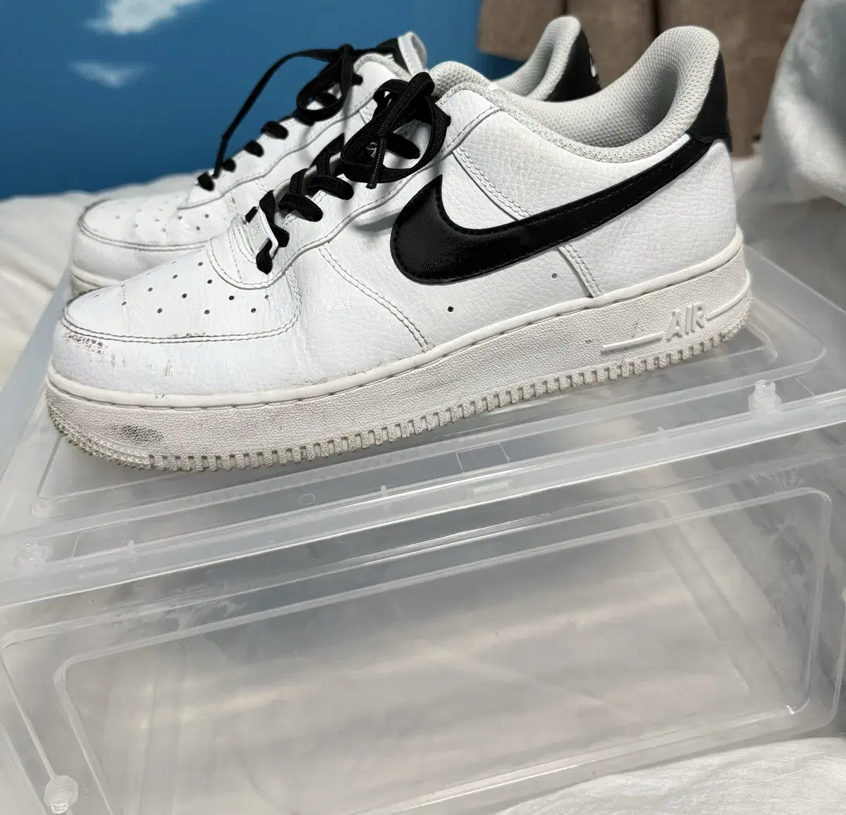 W) Nike Air Force 1 '07 White Black 에어포스